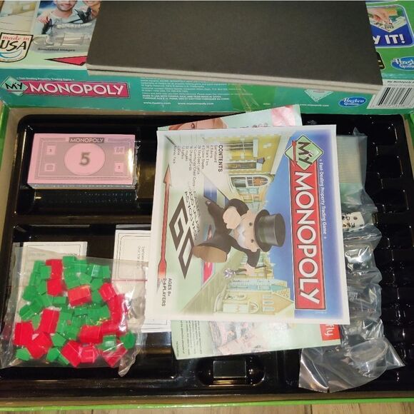 Hasbro My Monopoly Board Game Custom Version Personalized  Ages 8+ Made in USA. - Picture 5 of 9